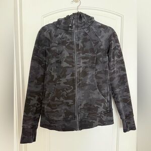 Lululemon Scuba full zip hoodie camo 8